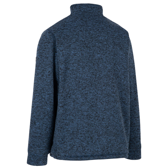 Smokey Blue - Back - Trespass Mens Ampney Marl Fleece Jacket