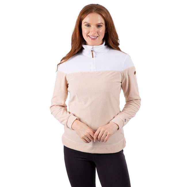 Pale Blush - Close up - Trespass Womens-Ladies Puglia Fleece Top