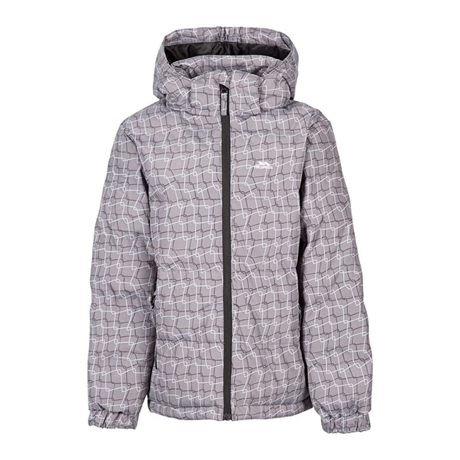 Platinum - Front - Trespass Girls Combine Padded Jacket