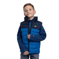 Navy - Side - Trespass Childrens-Kids Oskar Gilet