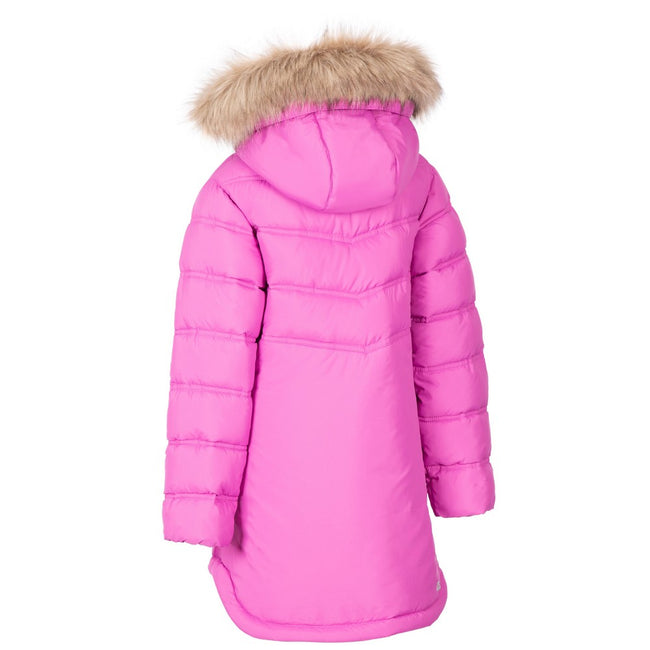 Deep Pink - Back - Trespass Girls Charming Padded Jacket