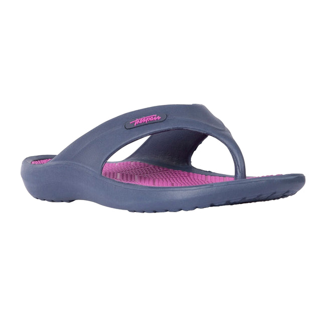 Navy-Purple Orchid - Front - Trespass Womens-Ladies Carina Sandals