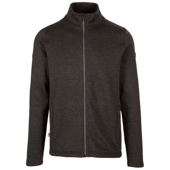 Dark Grey - Front - Trespass Mens Rundel Marl Fleece Jacket