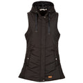 Black - Front - Trespass Womens-Ladies Juniper Padded Gilet