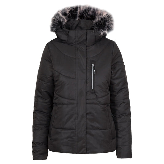 Black - Front - Trespass Womens-Ladies Recap Waterproof Jacket