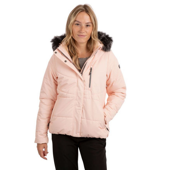 Light Rose - Close up - Trespass Womens-Ladies Recap Waterproof Jacket