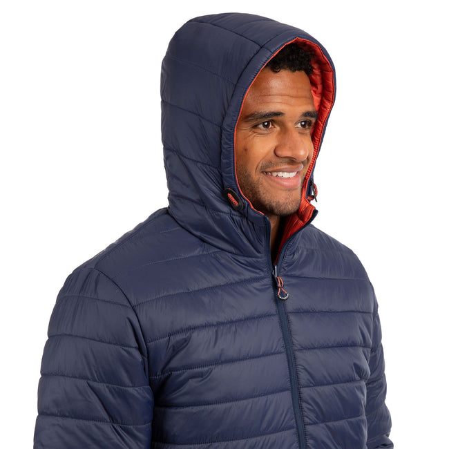 Navy - Side - Trespass Mens Senby Reversible Jacket