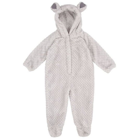 Pale Grey - Front - Trespass Baby Loveable Babysuit