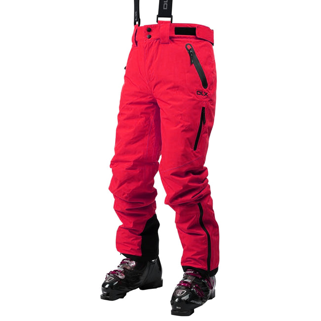 Red - Front - Trespass Kristoff Ski Trousers