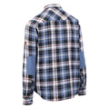 Blue - Back - Trespass Mens Zalah Checked Flannel Shirt