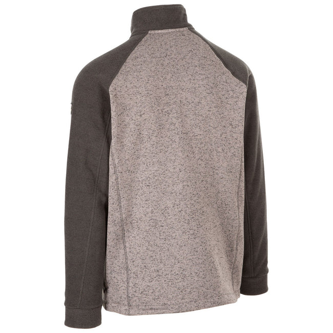 Grey Marl - Back - Trespass Mens Sonstown Fleece Jacket
