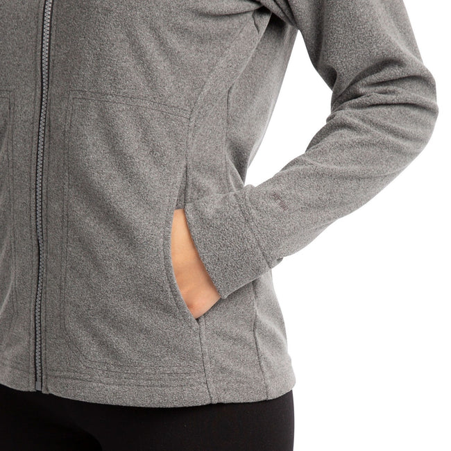 Grey Marl - Side - Trespass Womens-Ladies Reckon AT100 Fleece Jacket