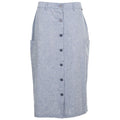 Navy - Front - Trespass Womens-Ladies Alexie Chambray Skirt