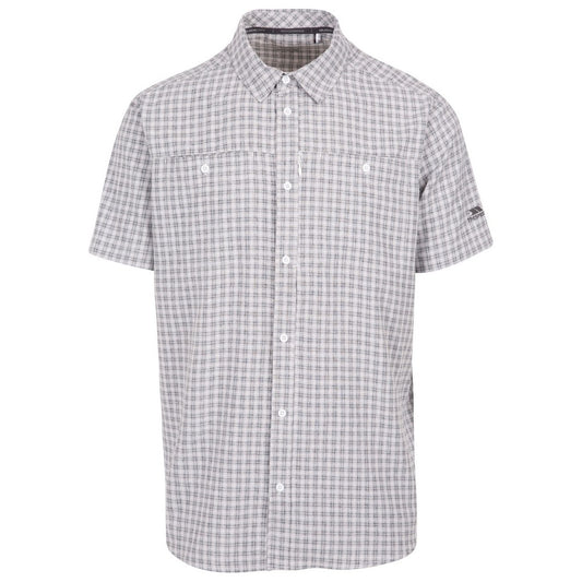 White - Front - Trespass Mens Gilcrux Shirt