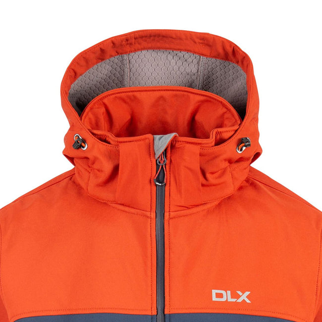 Burnt Orange - Side - Trespass Mens Moyler DLX Soft Shell Jacket