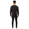 Black - Back - Trespass Unisex Adult Sandler Base Layer Set