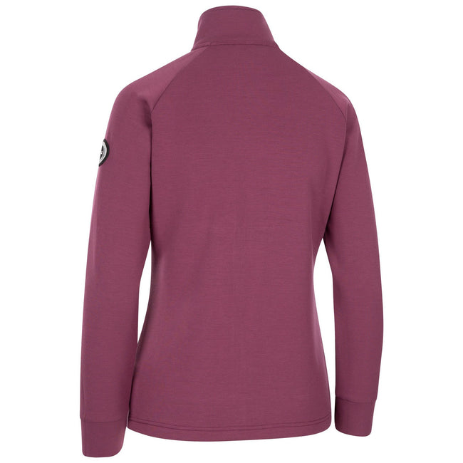 Damson - Back - Trespass Womens-Ladies Advantage DLX Fleece Top