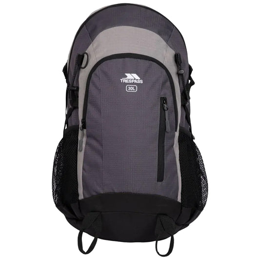 Grey - Front - Trespass Pitloch 30L Backpack