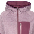 Damson Marl - Side - Trespass Womens-Ladies Trullo Melange AT200 Fleece Jacket