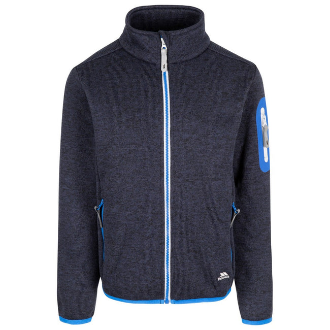 Navy - Front - Trespass Childrens-Kids Whisk AT300 Fleece Jacket