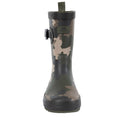Green-Brown-Black - Close up - Trespass Childrens-Kids Puddle Camo Wellington Boots