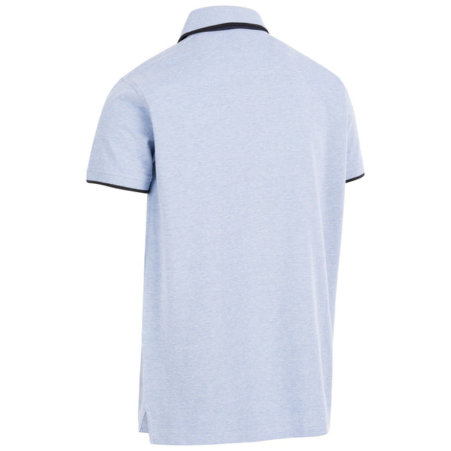 Denim Blue - Back - Trespass Mens Skate Polo Shirt