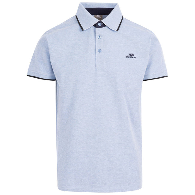 Denim Blue - Front - Trespass Mens Skate Polo Shirt
