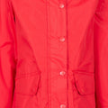 Red - Side - Trespass Girls Drizzling Waterproof Jacket