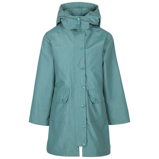 Spruce Green - Front - Trespass Girls Drizzling Waterproof Jacket