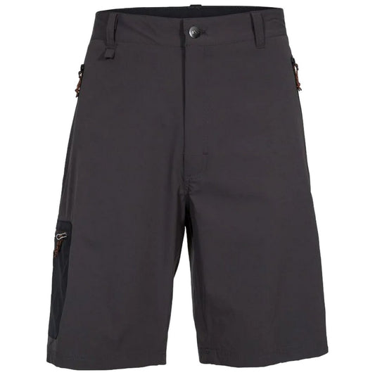 Peat - Front - Trespass Mens Runnel Cargo Shorts