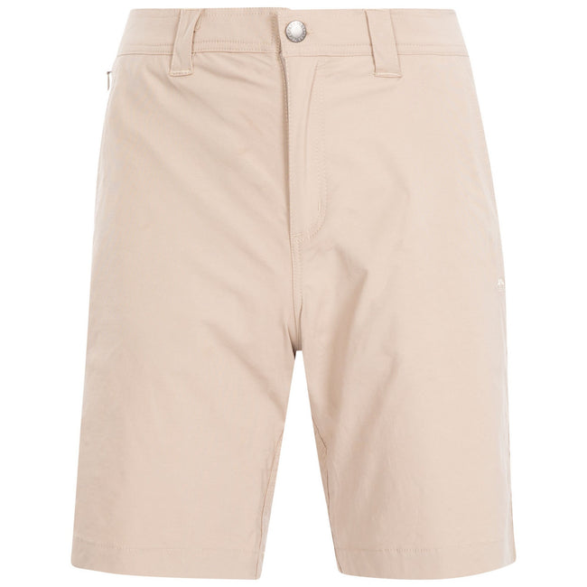 Oatmilk - Front - Trespass Mens Runnel Cargo Shorts