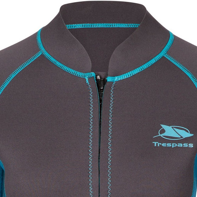 Dark Grey - Side - Trespass Womens-Ladies Skippor Full Zip Jacket
