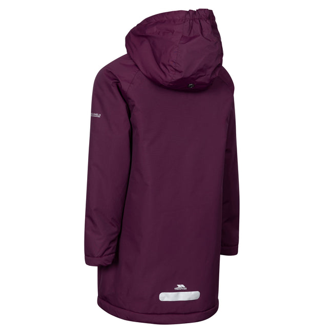Potent Purple - Back - Trespass Girls Observe TP50 Waterproof Jacket