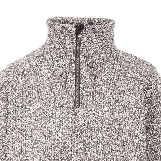 Grey Marl - Side - Trespass Mens Paythorne Sweatshirt