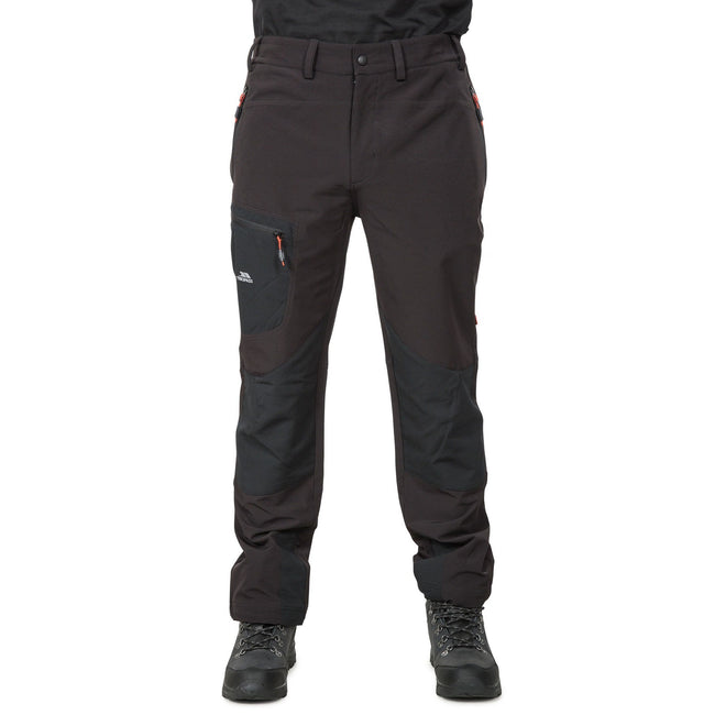 Black - Front - Trespass Childrens-Kids Blamed Cargo Trousers