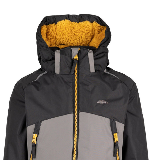 Storm Grey - Side - Trespass Childrens-Kids Discover Contrast Zip Jacket