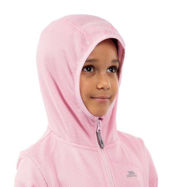 Pale Pink - Pack Shot - Trespass Childrens-Kids Wonderful Stripe Fleece Jacket