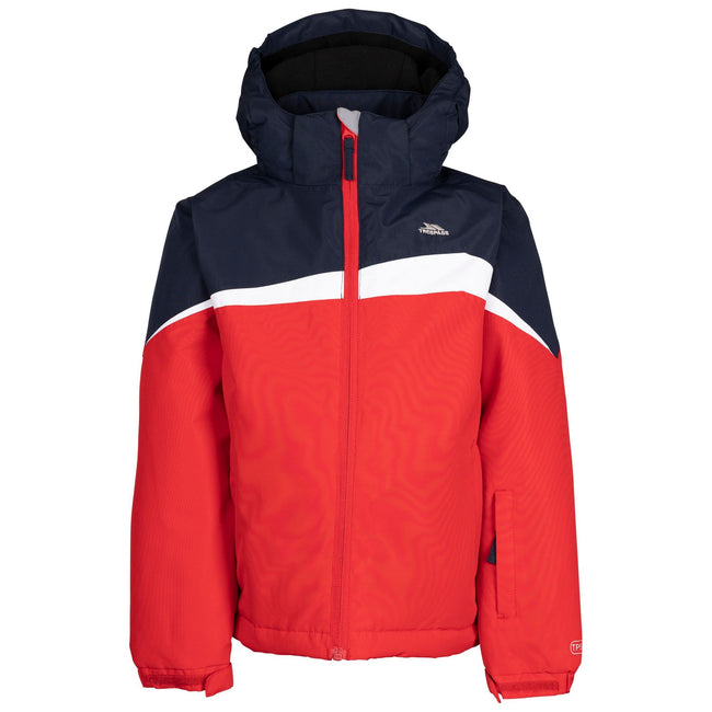 Red - Front - Trespass Childrens-Kids Clearlee Ski Jacket
