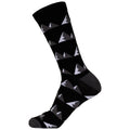 Black - Side - Trespass Unisex Adult Saxon DLX Trekking Socks