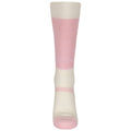 Candy Pink-Off White - Side - Trespass Childrens-Kids Convex Ski Socks (Pack of 2)