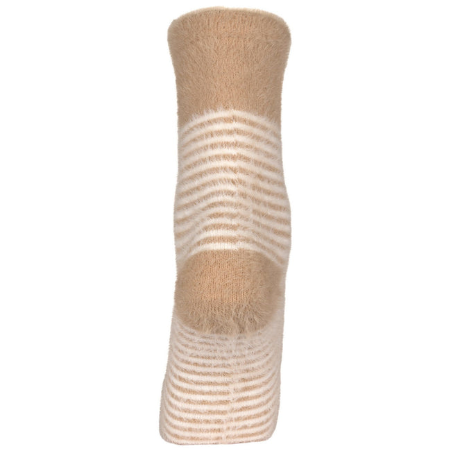 Beige - Back - Trespass Childrens-Kids Cosy Animal Face Socks