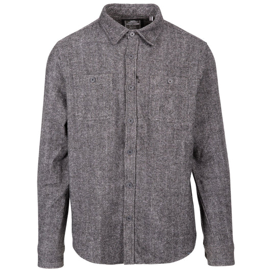 Grey - Front - Trespass Mens Potsgrove Shirt
