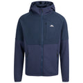 Navy - Front - Trespass Mens Bani Active Full Zip Hoodie
