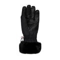Black - Back - Trespass Womens-Ladies Dirin Leather Ski Gloves