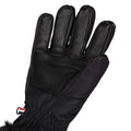 Black - Side - Trespass Womens-Ladies Dirin Leather Ski Gloves