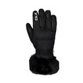 Black - Front - Trespass Womens-Ladies Dirin Leather Ski Gloves