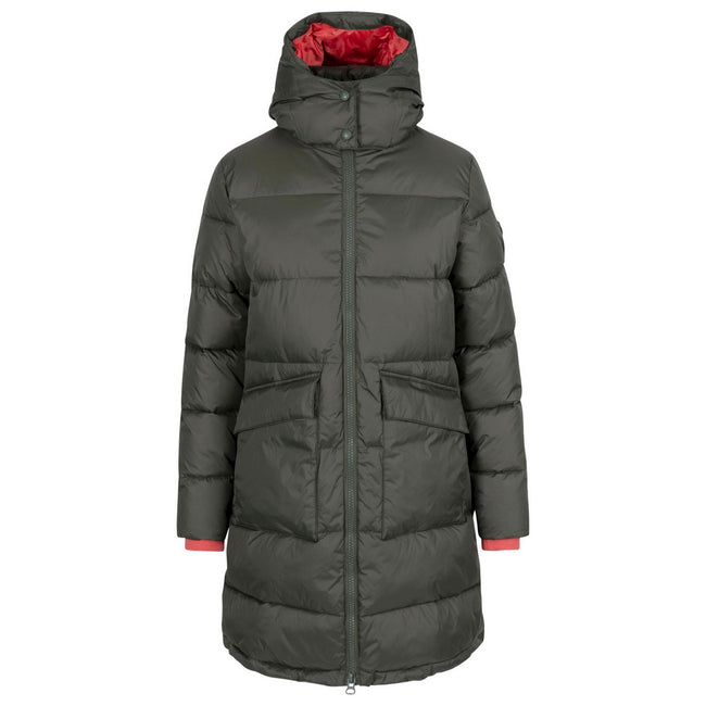 Dark Vine - Front - Trespass Womens-Ladies Parkview Long Length Casual Jacket