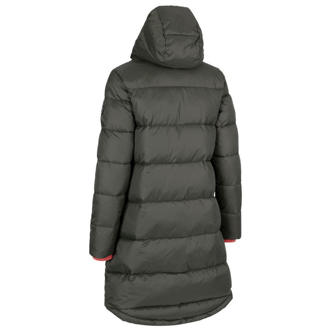 Dark Vine - Back - Trespass Womens-Ladies Parkview Long Length Casual Jacket