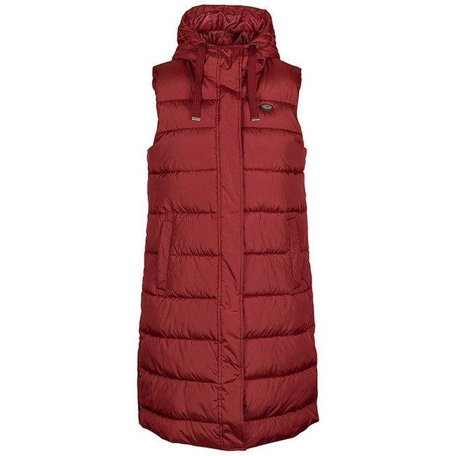 Dark Cherry - Front - Trespass Womens-Ladies Leona Quilted Gilet