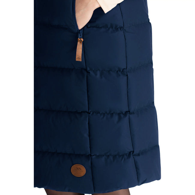 Navy - Side - Trespass Womens-Ladies Audrey Gilet